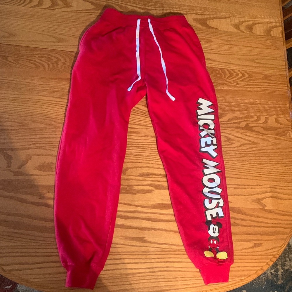 Disney Mickey and Friends Red Joggers